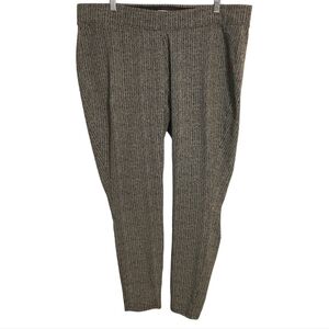 Old Navy | Women's Tan and Black Herringbone Printed Leggings (Size XL)